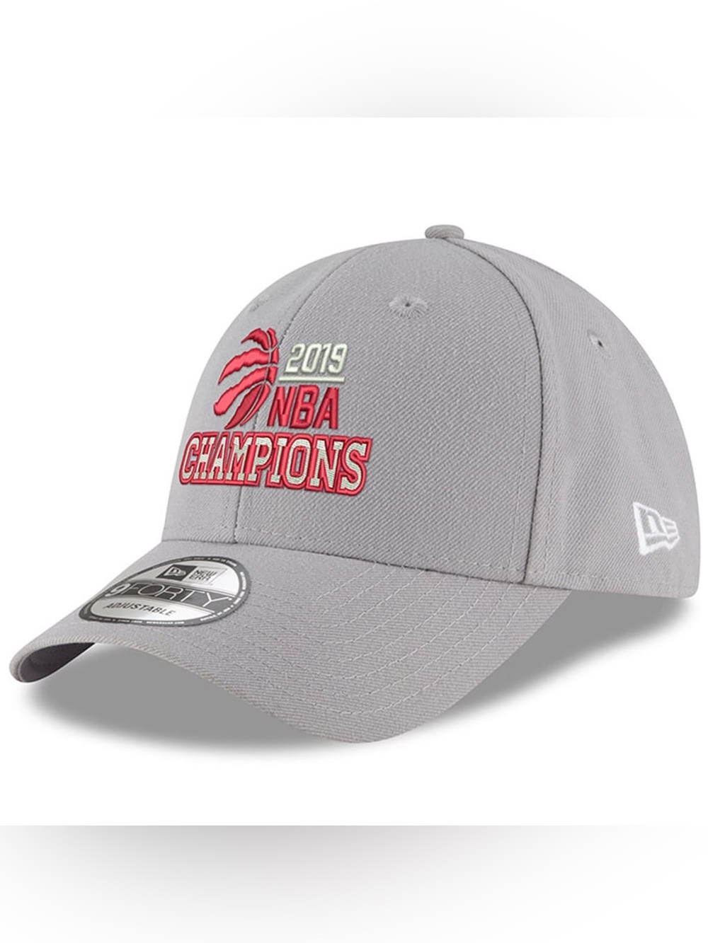 New Era Gray Toronto Raptors 2019 NBA Finals Champions - Stack 9FORTY Adjustable